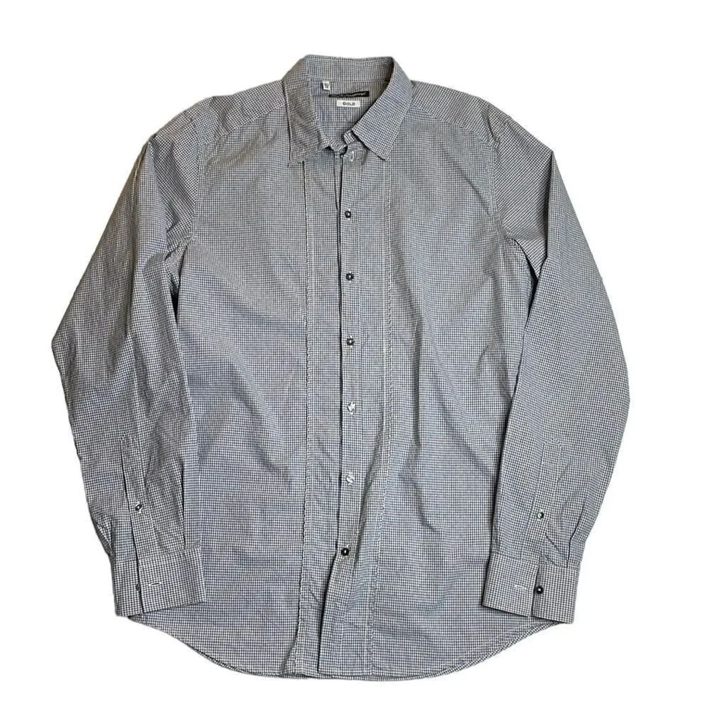 Dolce and Gabanna Checkered Blue and white Dress Shirt 16.5 / 42